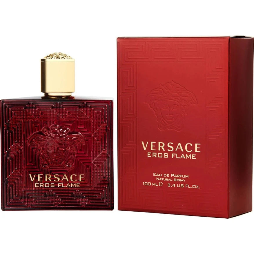 VERSACE EROS FLAME Aeros Red Eros Flaming Love for Men 100ml/200ml  Fresh and Long Lasting Fragrance Aurora Glow Avenue - 