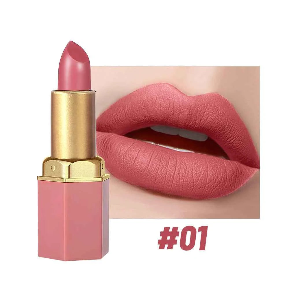 SAM SUGAR 6-Color Matte Lipstick , Non-Stick Cup Long-Lasting Velvet Finish, Smooth Matte Lip Color Waterproof Smudge-proof Full Size SS25-01