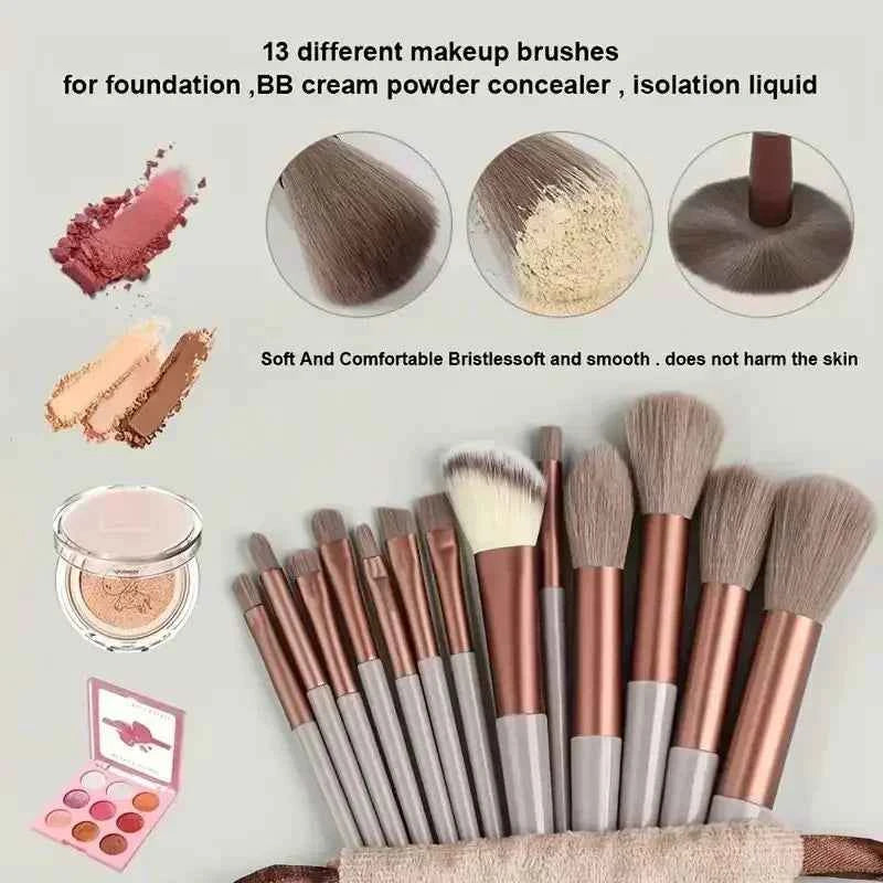 Makeup Brush Set Soft Fluffy Professiona Cosmetic Foundation Powder Eyeshadow Kabuki Blending Make Up Brush Beauty Tool Ma...