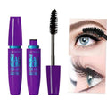 4D Black Mascara Thickening, Lengthening, Curling, Waterproof Liquid Fiber Mascara 8828-purple
