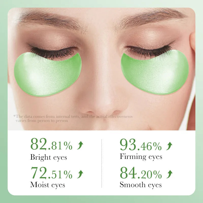 60pcs Aloe Vera Collagen Eye Mask Anti Dark Circles Removal Eyes Bags Moisturizing Firming Eye Patches Eyes Skin Care Prod...
