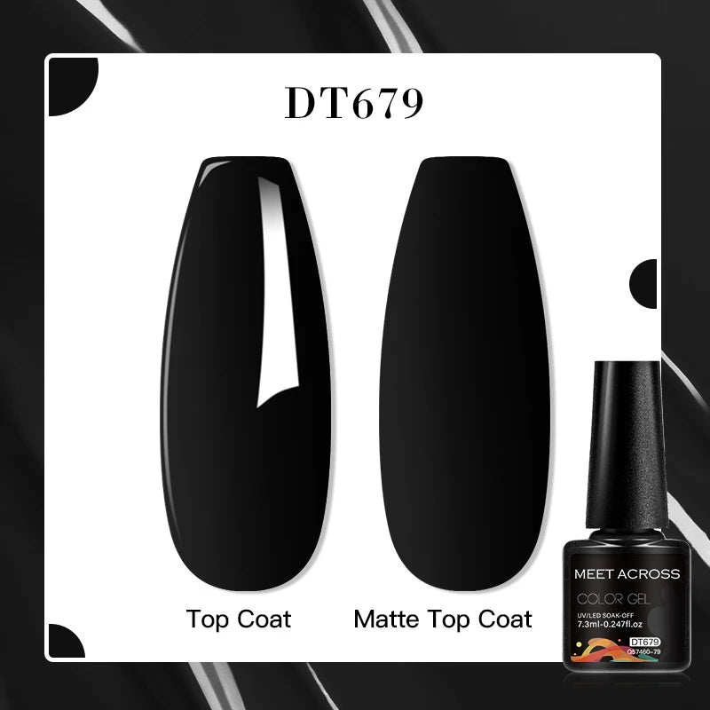 MEET ACROSS 7ml Porcelain White Cat Eye Gel Polish Holographic Glitter Magnetic Galactic Effect Gel Nail Polish Soak Off UV Gel Q57460-79