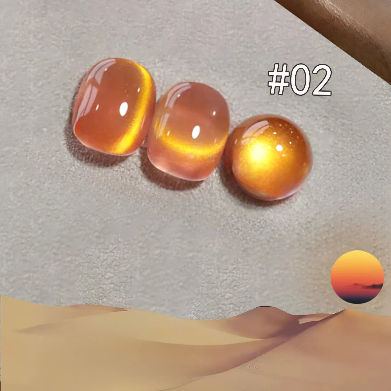 1-12pcs WS Autumn Winter Nails Sea Sunset Amber Blue Gold Linght Crystal Glass Bead Cat Eye Gel Nail Polish Nail Salon Home DIY xijin02