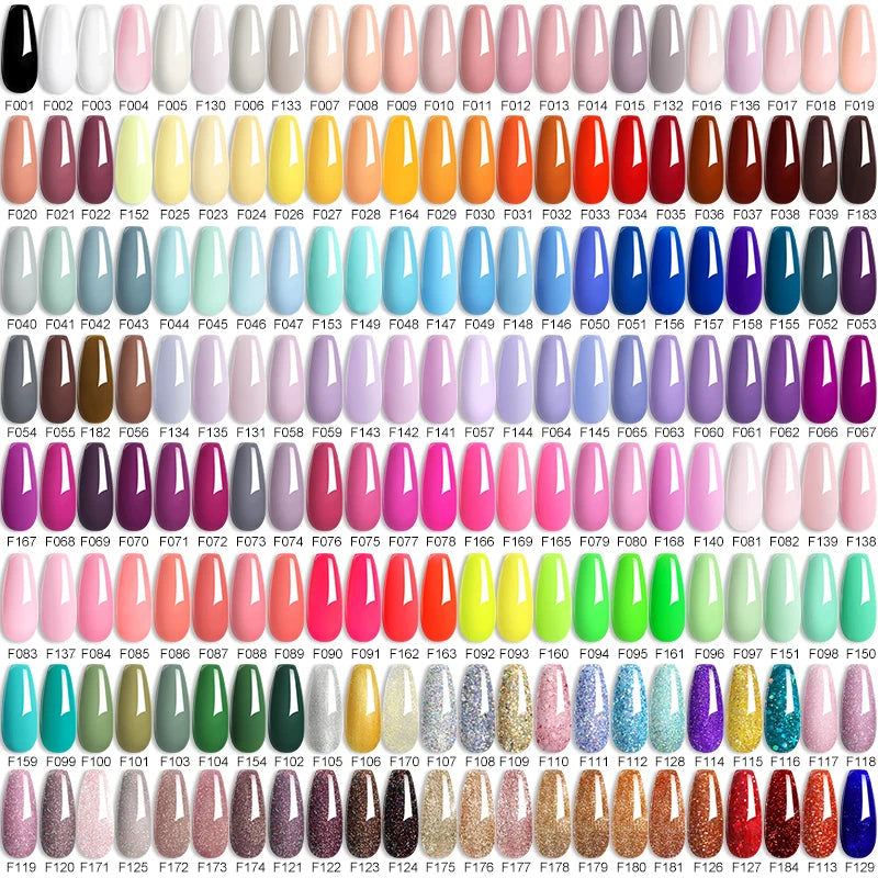LILYCUTE 7ML Colorful Gel Nail Polish 129 Colors Long Lasting For Manicure Semi Permanent Base Top Coat Nail Art UV Gel Va...