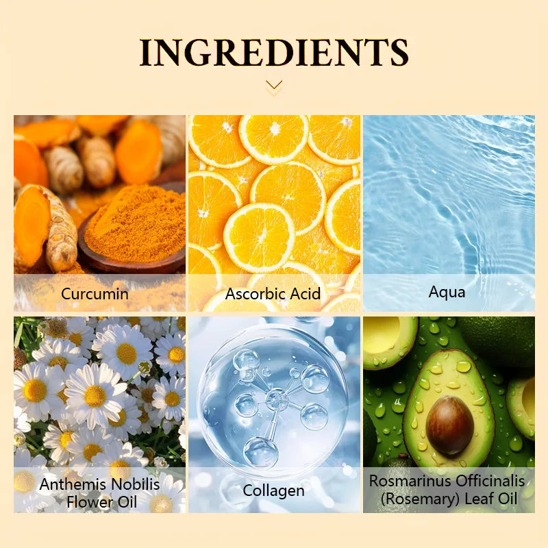 Turmeric vitamin C Eye Mask Anti Wrinkle Remove Dark Circle Eye Bags Puffiness Reduce Fine Line Firming Brightening Eye Patches Aurora Glow Avenue