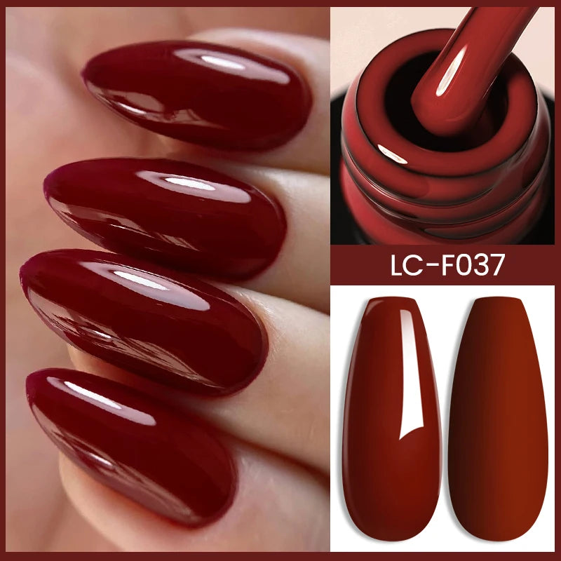 LILYCUTE Ancora Red Color Gel Nail Polish 152 Colors Fall Winter Trendy Long-Lasting French Style For Manicure Nail Art UV...