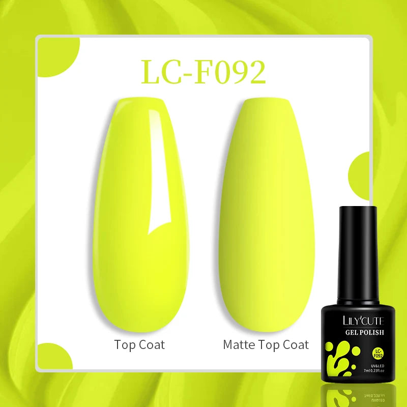 LILYCUTE 129 Colors 7ML Nail Gel Polish Nail Supplies Vernis Semi Permanent Nail Art Manicure Soak Off LED UV Gel Nail Var...
