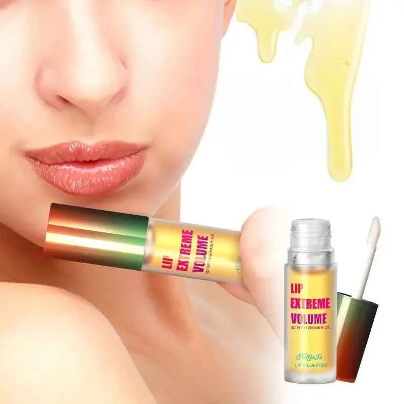 1/2Pcs Ginger And Mint Lip Plumper Oil Radiant,Plumping Lip Volumizing Serum for Smoother,Fuller Lips for Youthful and Sex...