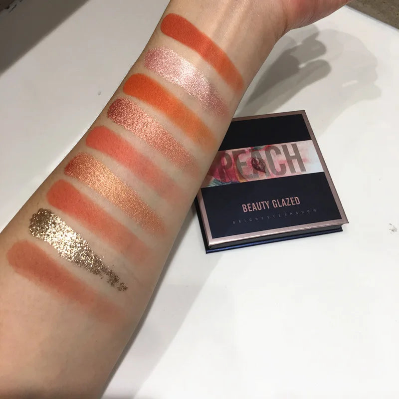 Beauty GLAZED Eyeshadow Palette 9 Color Shimmer Matte Longlasting Waterproof Palette Makeup Aurora Glow Avenue