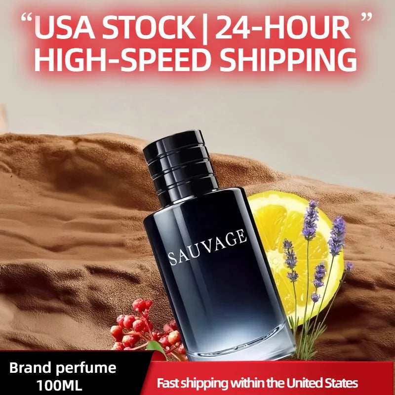 100ml Classic Perfume for Men,Long Lasting Wild & Fresh Fragrance,Charismatic Cologne for Adventure & Dating,Free Shipping USA Aurora Glow Avenue