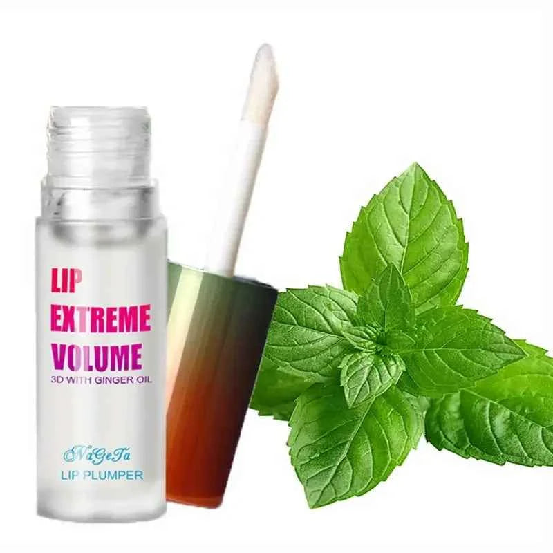 1/2Pcs Ginger And Mint Lip Plumper Oil Radiant,Plumping Lip Volumizing Serum for Smoother,Fuller Lips for Youthful and Sexy Look 1pcs Mint