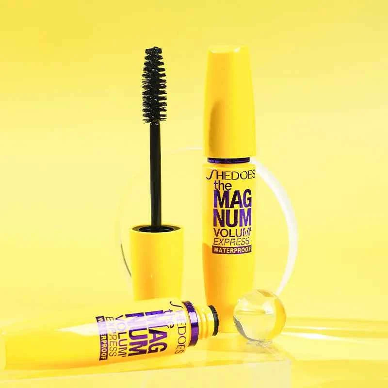 4D Black Mascara Thickening, Lengthening, Curling, Waterproof Liquid Fiber Mascara - 