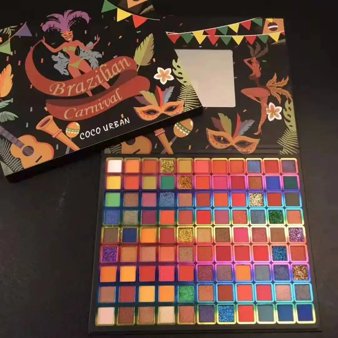 Boutique 96 Colors Eye Shadow Plate Shimmer Matte Sequin Eyeshadow Colorful Stage Ball Dedicated Neon Eyeshadow Palette Be...