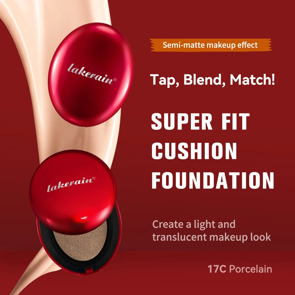 Sunscreen Cushion Foundation Fit Cushion Foundation Full Coverage Waterproof Long-lasting Concealer Long-lasting Makeup Au...