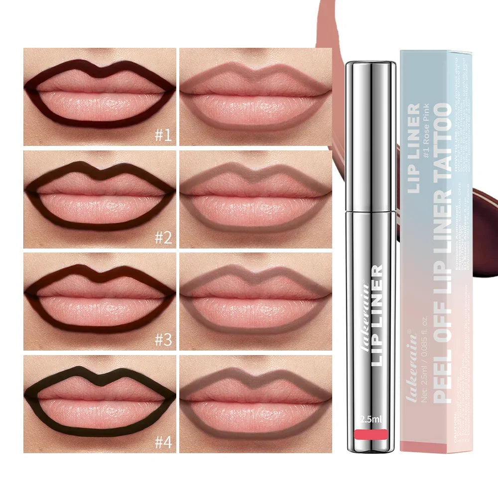 Waterproof Long Lastin Peel Off Lip Liner Matte Lip Ink Tattoo g Velvet Lip Tint Sexy Red Waterproof Long Lasting