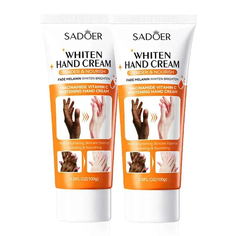 1/2/3pcs SADOER 100g Moisturizing Hand Cream Tender Nourish Non Greasy Brightening Hydrating Beauty Hands Travel Size Skin...