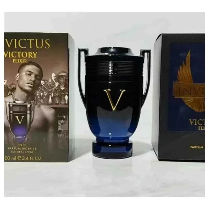 100ML 3.4FL.OZ Men's Perfume Woody Aquatic Notes Fresh Ocean Fragrance Spray Parfum Warrior Trophy Perfume Long-lasting Male New-Black-Trophy-100