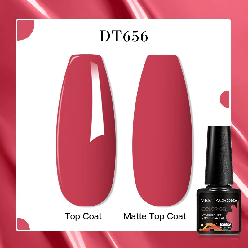 MEET ACROSS 7ml Porcelain White Cat Eye Gel Polish Holographic Glitter Magnetic Galactic Effect Gel Nail Polish Soak Off U...