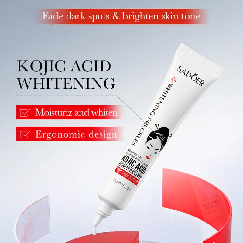 SADOER Kojic Acid Retinol Eye Cream Anti Dark Circles Remove Eye Bags Moisturizing Firming Beauty Eyes Skin Care Products - 