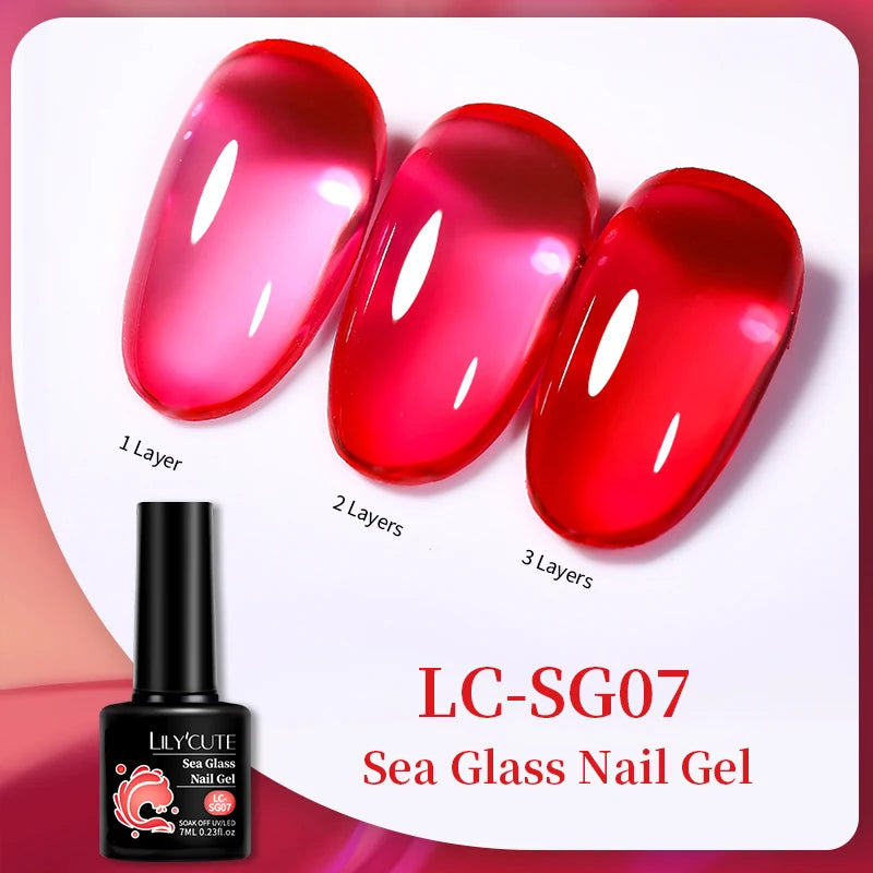 LILYCUTE 129 Colors 7ML Nail Gel Polish Nail Supplies Vernis Semi Permanent Nail Art Manicure Soak Off LED UV Gel Nail Var...