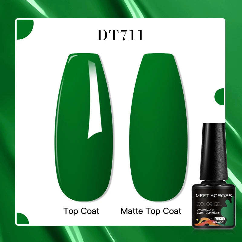 MEET ACROSS 7ml Porcelain White Cat Eye Gel Polish Holographic Glitter Magnetic Galactic Effect Gel Nail Polish Soak Off UV Gel Q57460-111