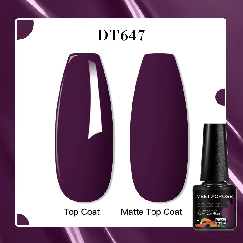 MEET ACROSS 7ml Porcelain White Cat Eye Gel Polish Holographic Glitter Magnetic Galactic Effect Gel Nail Polish Soak Off U...