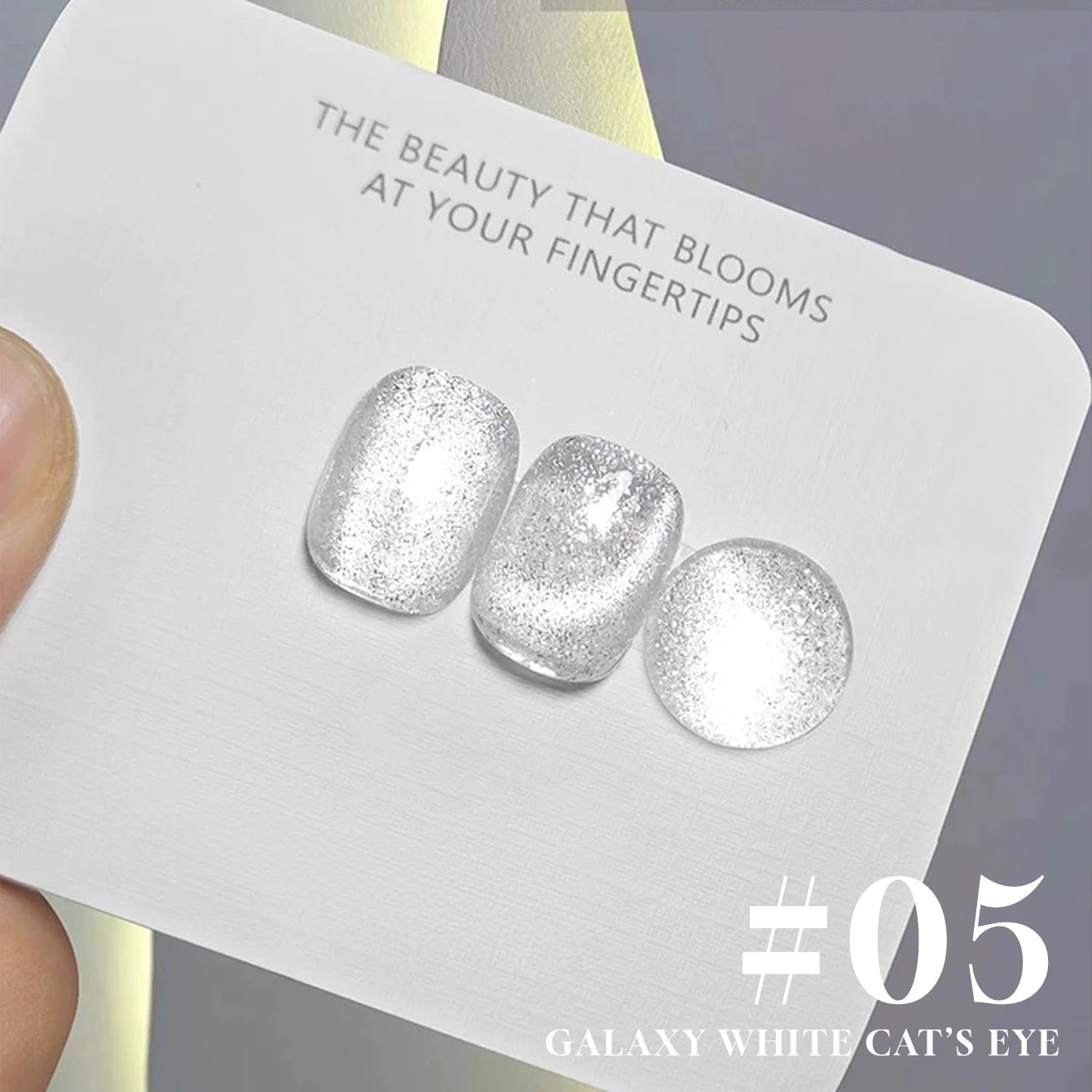 MIANEL 1-6pcs 12ML Christmas Nails Galaxy White Glass Bead Cat Eye Gel Nail Polish Super White Nails Nail Art Nail Supplie...