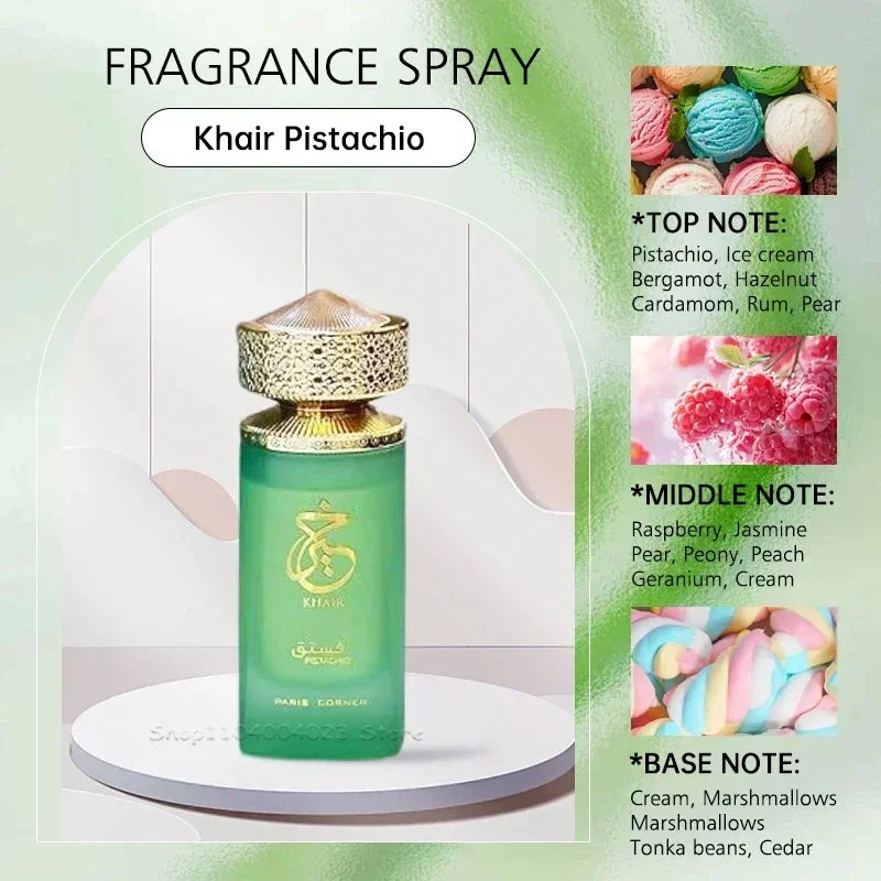 100ml Khair Confection Paris Corner Eau de Parfum Sweet Candy Scent Perfume For Men For Women Elegant Packaging Holiday Gifts.