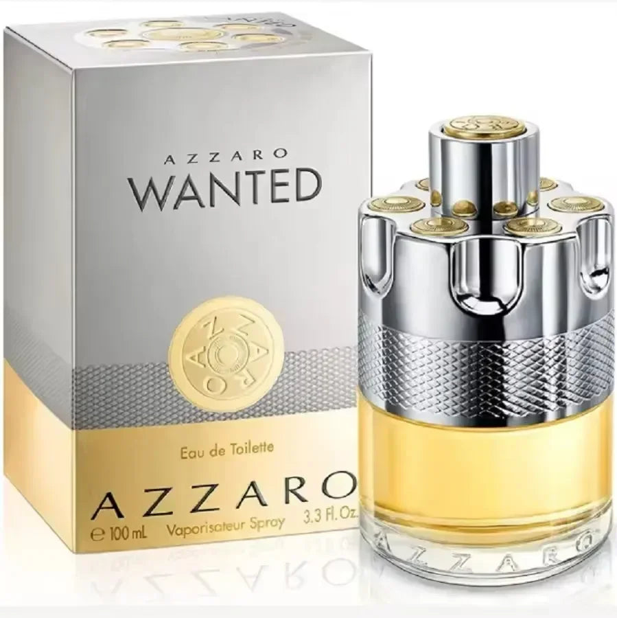 100ml For Azzaro Wanted Series Eau de Parfum Spray Luxury Perfumes Cologne for Men Pheromones Perfume Attract Women Gold-100ML
