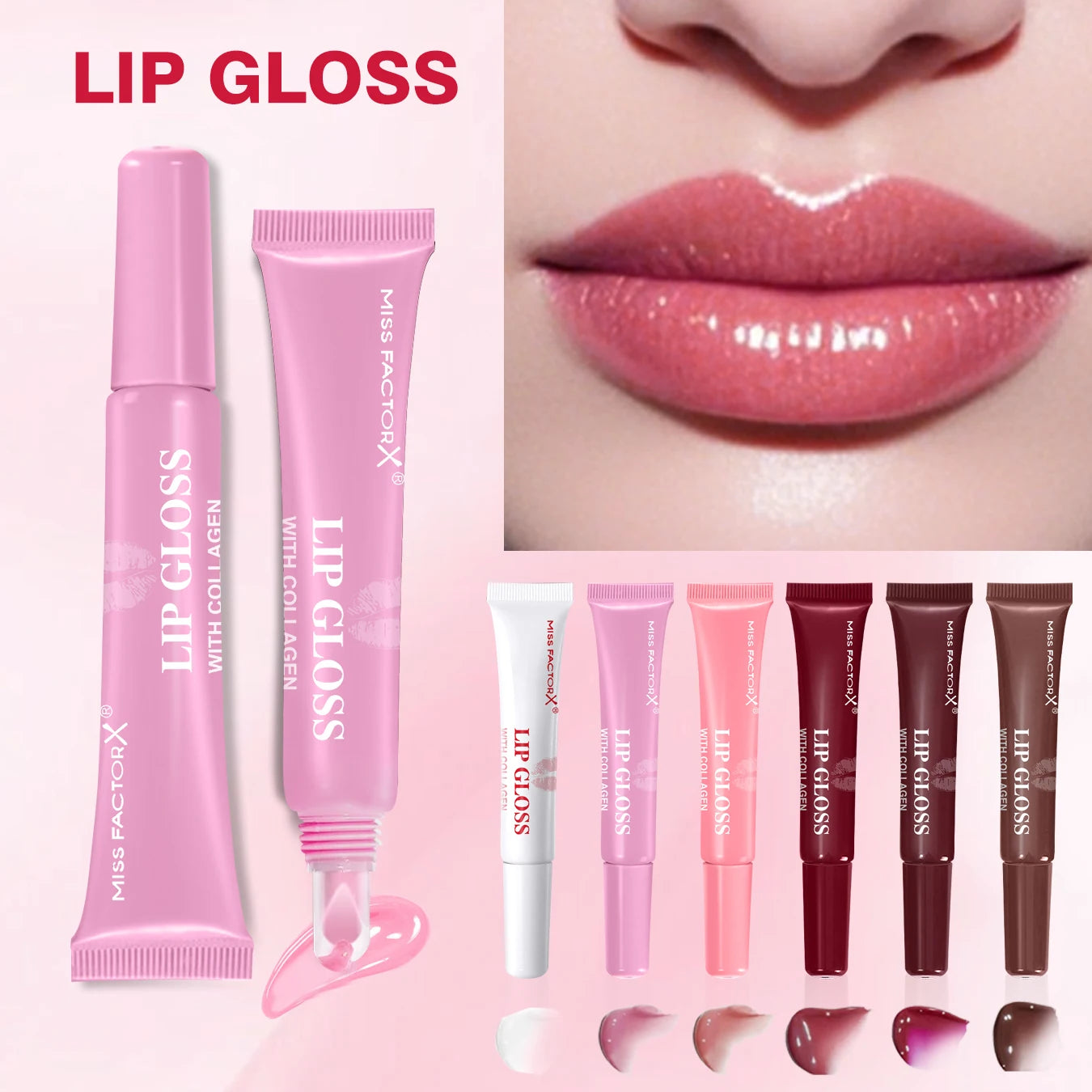 Premium gift set 24PCS/box Lip gloss set Long-lasting moisturizing Lip color modification Perfect gift for women Valentine...