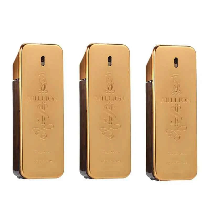 100ML Classic scent 1 Million Parfum Mature Masculinity Body Spray for Men Eau De Toilette Spray Perfume for Men Fragrance Spray Yellow-100ML-3PCS
