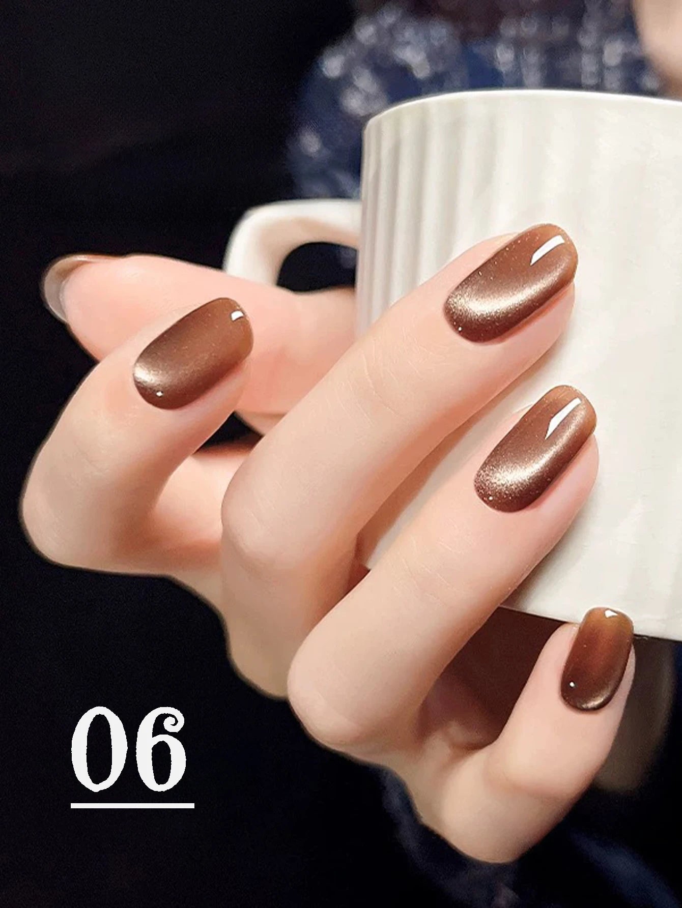 1-24pcs WS White Silver Cat Eye Magnetic Gel Nail Polish Ultra Shine Soak Off UV Gel Mirror Glass Cat Magnet Gel Varnish X...