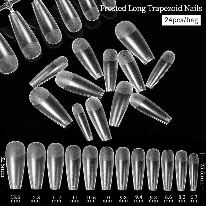 Extension False Nails Art Tips Acrylic Fake Finger Gel Polish Mold Sculpted Full Cover Press on Nails Manicures Accessorie...