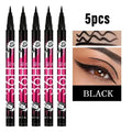 1/2/5pcs Waterproof & Sweat-Proof Black Eyeliner Pencil Long-lasting and Non-smudged Eyeliner Liquid Pen for Bold Eye Makeup Aurora Glow Avenue