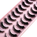 10 Pairs Faux Mink Eyelashes Handmade False Eyelashes Natural Nude Makeup Simulation Cross Messy Eye 3D Curly Eyelashes 10 pairs FA-13