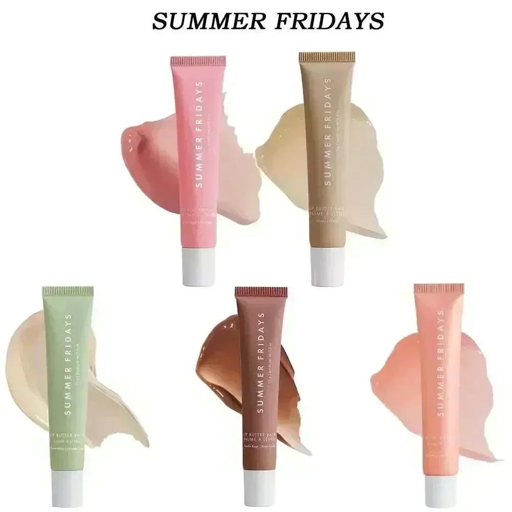 Summer Fridays Lip Balm Moisturizing Mirror Lip Gloss Lip Vanilla Pink Sugar Coffee Cake Smell Lipstick Transparent Oil Ma...