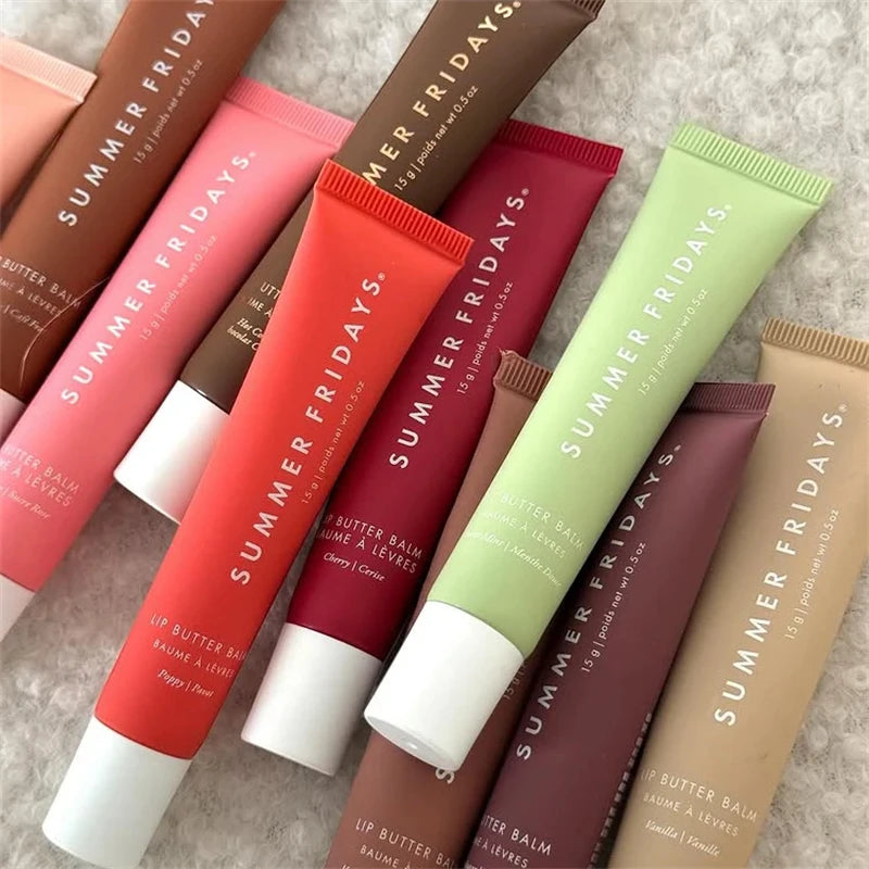 Summer Friday's Vanilla Beige Lip Balm Moisturizing Transparent Lipstick Set Smooth Soft Tube Mirror Lip Gloss Lip Blum Ma...