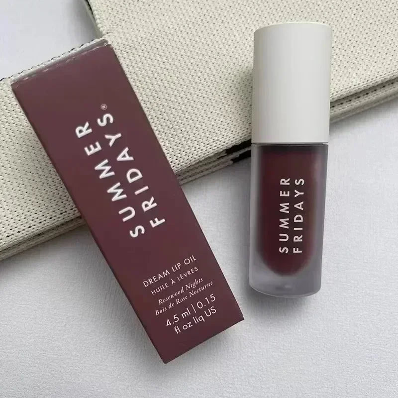 Summer Fridays Lip Balm Moisturizing Mirror Lip Gloss Lip Vanilla Pink Sugar Coffee Cake Smell Lipstick Transparent Makeup...