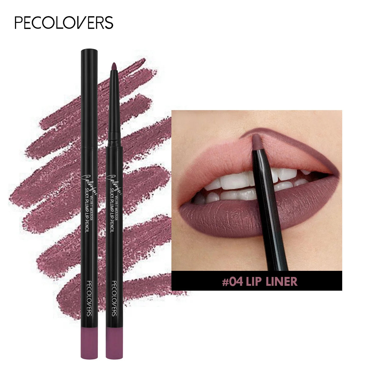 Waterproof Matte Lipliner Pencil Red Contour Tint Lipstick Long Lasting Non-stick Cup Moisturising Lips Makeup 12 Colors 04