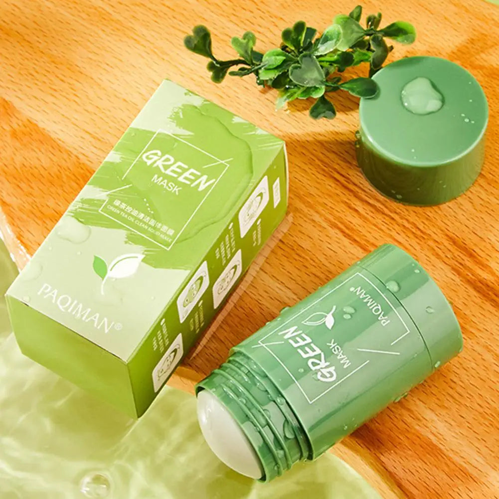 Green Tea Mask Face Clean Green Tea Cleansing Deep Moisturizing Shrink Pores Blackhead Acne Facial Korean Skin Care Aurora Glow Avenue