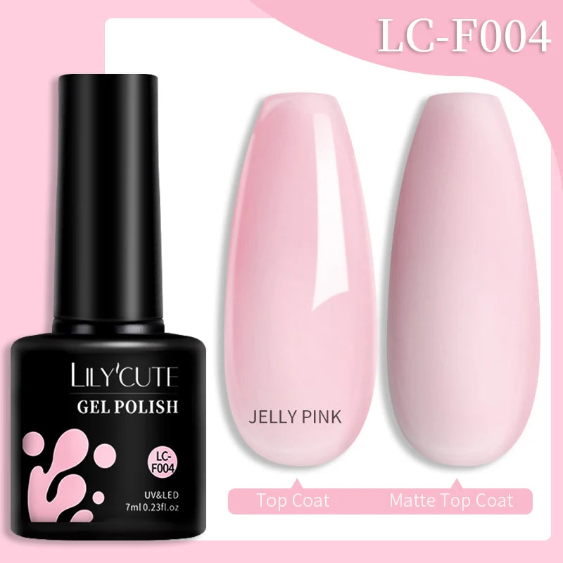 LILYCUTE 7ML Colorful Gel Nail Polish 129 Colors Long Lasting For Manicure Semi Permanent Base Top Coat Nail Art UV Gel Va...