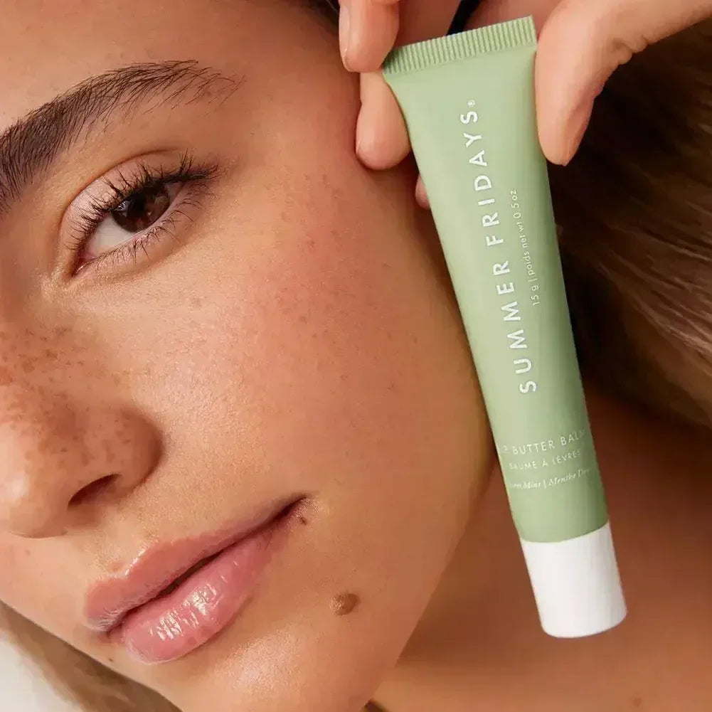 Summer Friday's Vanilla Beige Lip Balm Moisturizing Transparent Lipstick Set Smooth Soft Tube Mirror Lip Gloss Lip Blum Makeup