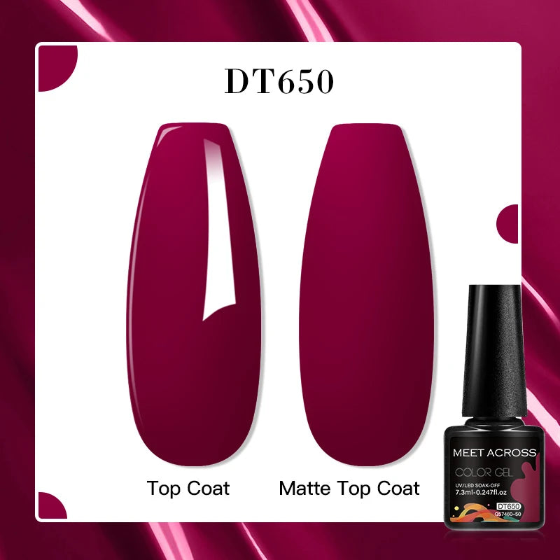 MEET ACROSS 7ml Porcelain White Cat Eye Gel Polish Holographic Glitter Magnetic Galactic Effect Gel Nail Polish Soak Off UV Gel Q57460-50