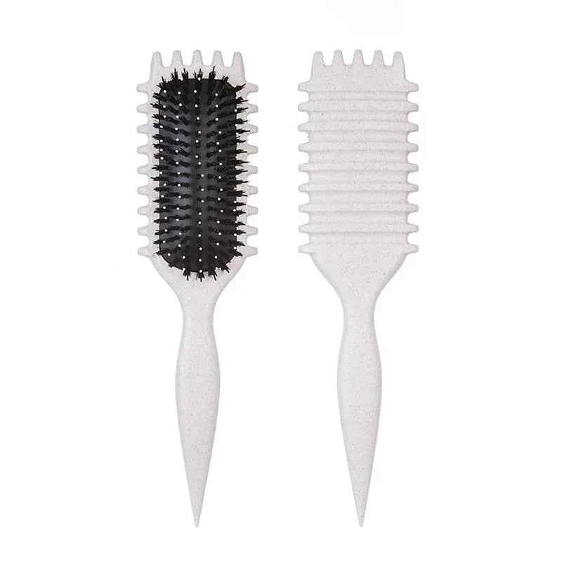 1/2pcs Detangling Candy Brush Curly Hair Scalp Massage Hair Comb with Cleaning Claw Natural Bristles Define Hair Styling T...