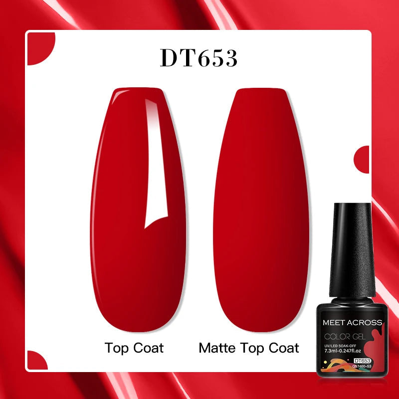 MEET ACROSS 7ml Porcelain White Cat Eye Gel Polish Holographic Glitter Magnetic Galactic Effect Gel Nail Polish Soak Off UV Gel Q57460-53