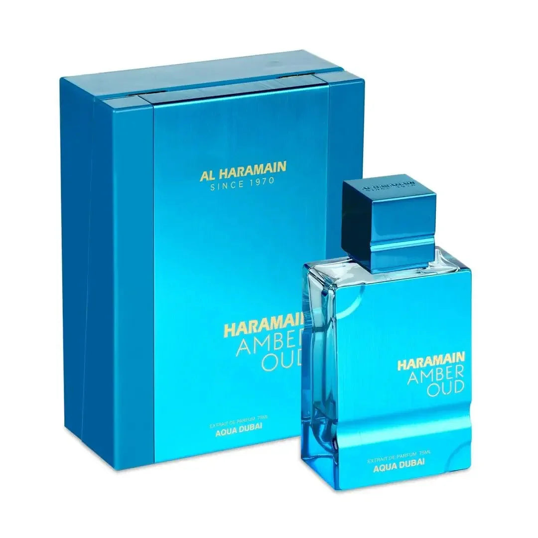 Al Haramain Amber Oud Aqua Dubai 100ML Unisex, Fresh Aquatic Scent, Long Lasting Luxury Perfume Aurora Glow Avenue