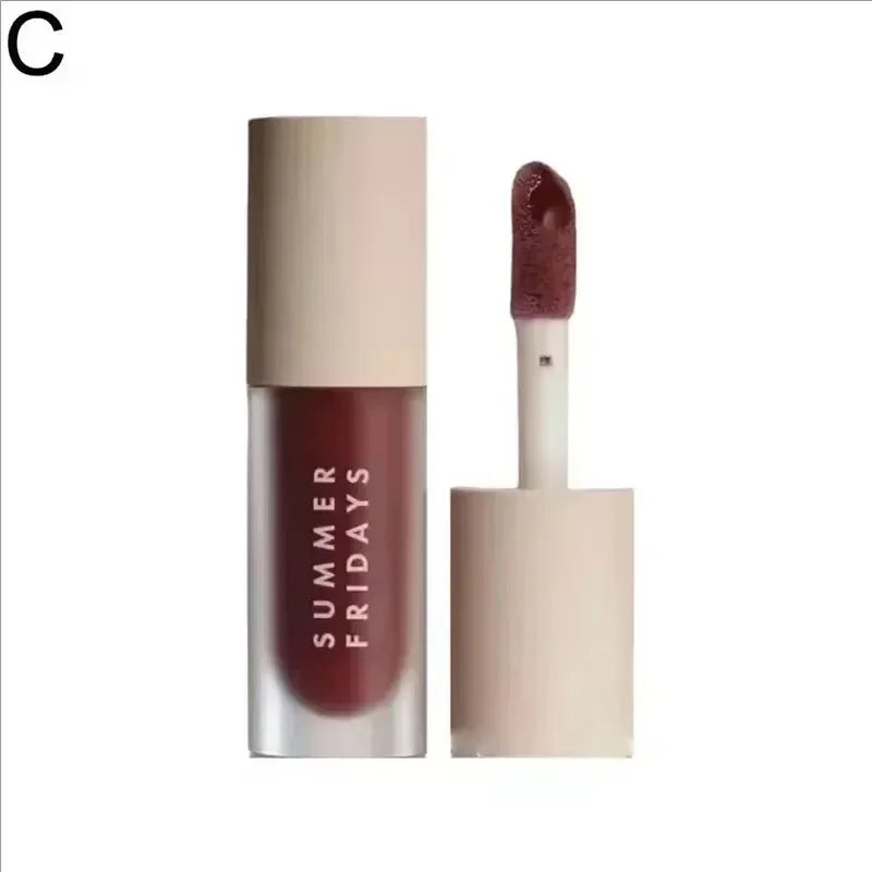 Summer Friday's Vanilla Beige Lip Balm Moisturizing Transparent Lipstick Set Smooth Soft Tube Mirror Lip Gloss Lip Blum Makeup Rosewood Nights