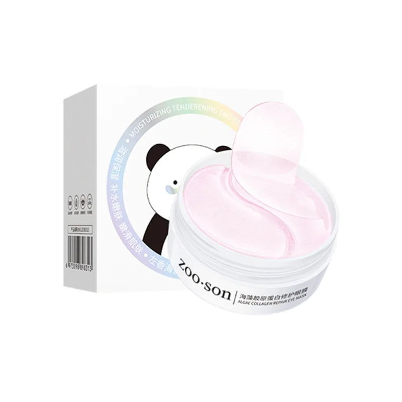 60pcs/box BIOAQUA Seaweed Crystal Collagen Eye Mask Anti Dark Circles Remove Eye Bags Moisturizing Eye Patches Aurora Glow Avenue