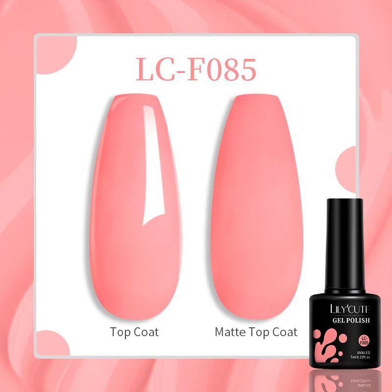 LILYCUTE 129 Colors 7ML Nail Gel Polish Nail Supplies Vernis Semi Permanent Nail Art Manicure Soak Off LED UV Gel Nail Var...
