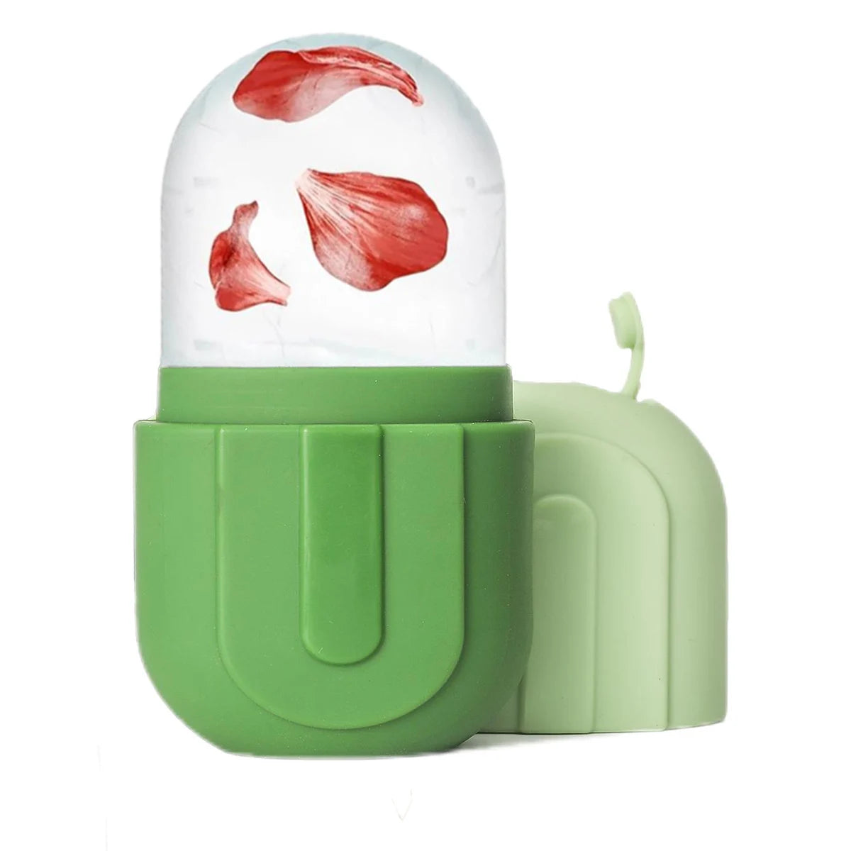 Silicone Ice Roller for Face Beauty Skin Care Tools Face Lifting Contouring Facial Massager Reusable Ice Cube Trays green